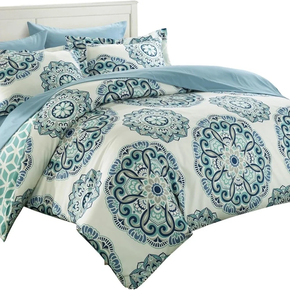 Chic Home  Duvet Cover Set King Size (3 Piece) Ibiza - Picture 3 of 5